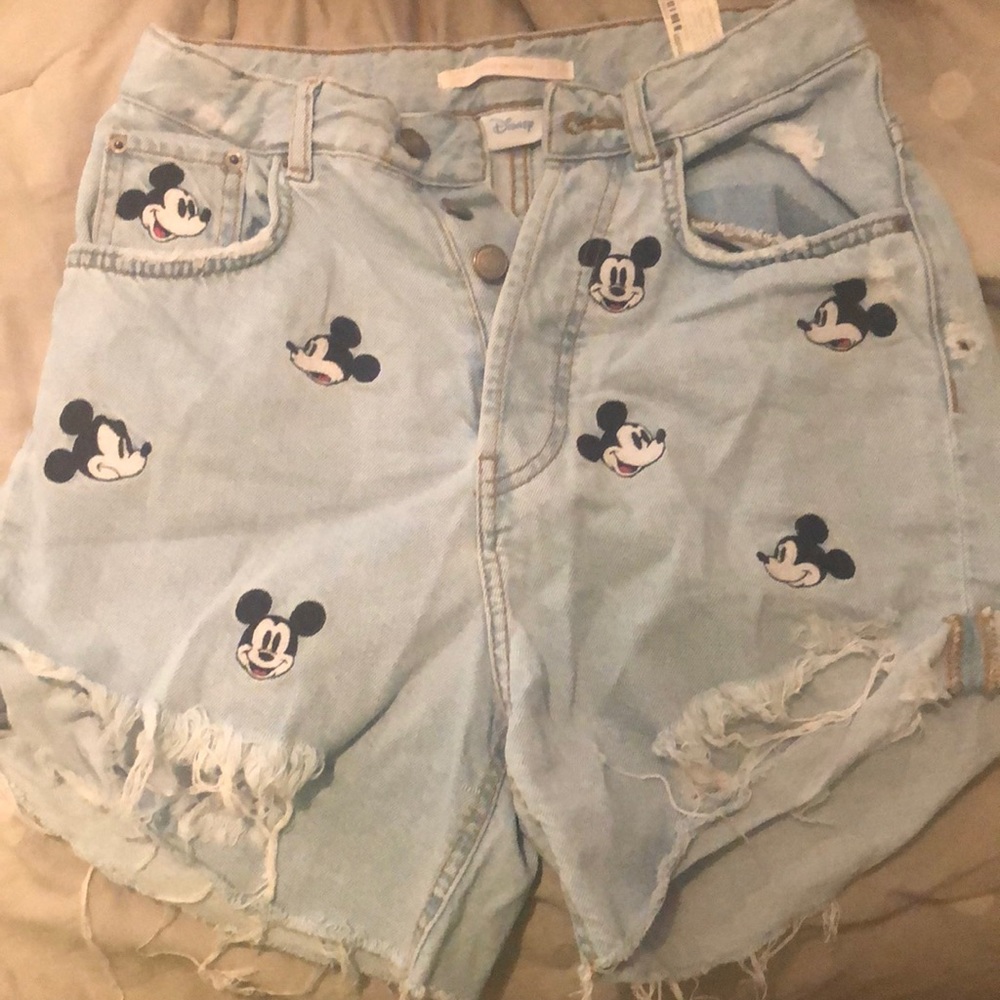 Zara Mickey shorts